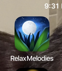 Relax Melodies white noise app icon