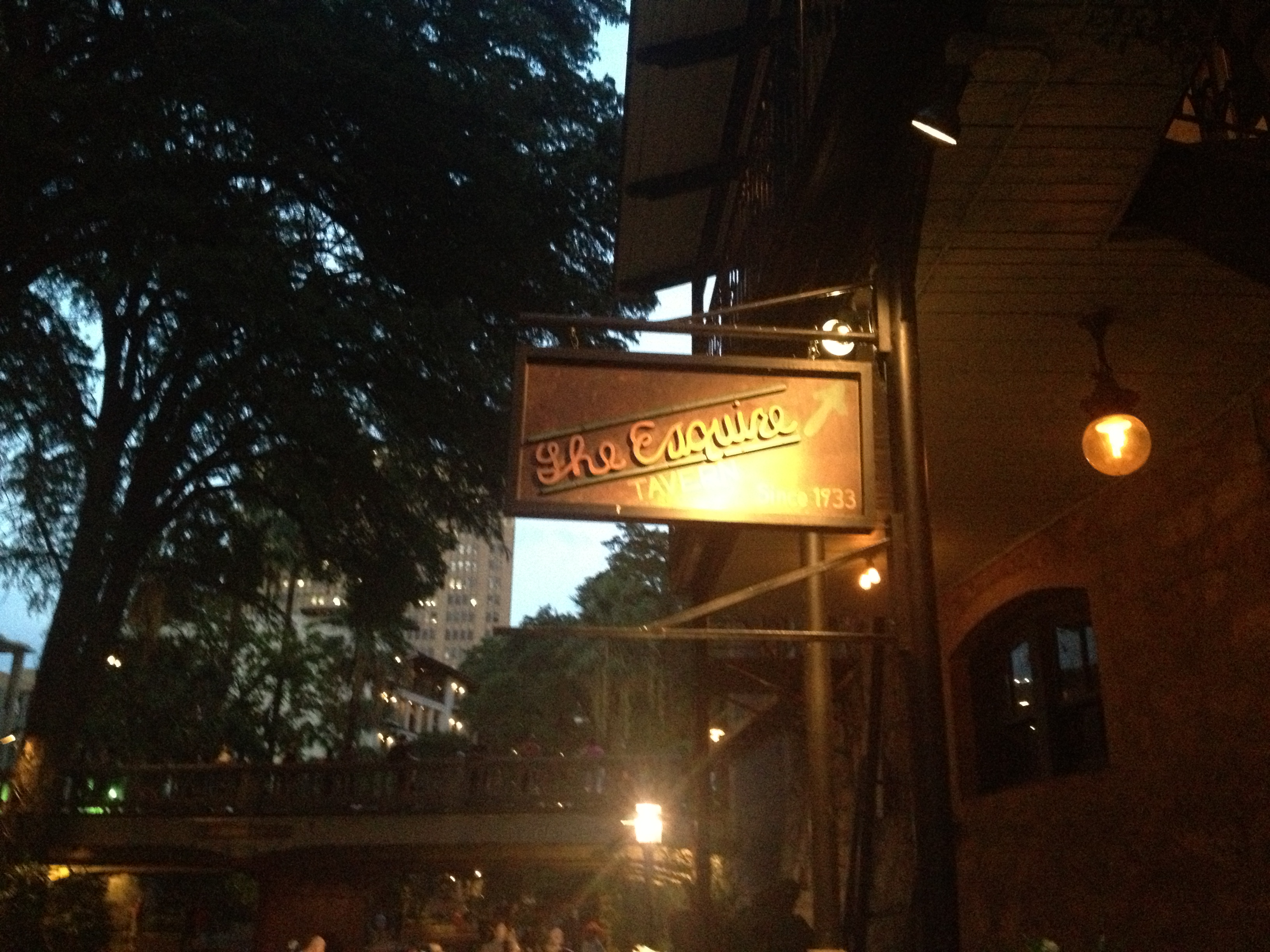The sign of the Esquire bar in San Antonio.