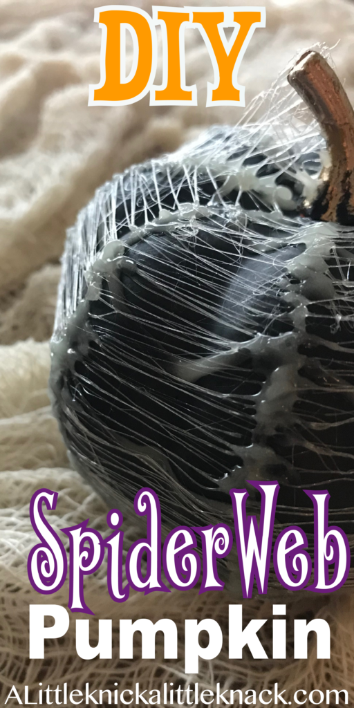 DIY Glow In The Dark Spiderweb Pumpkins A Little Knick A Little Knack   Spiderweb Pumpkin 512x1024 