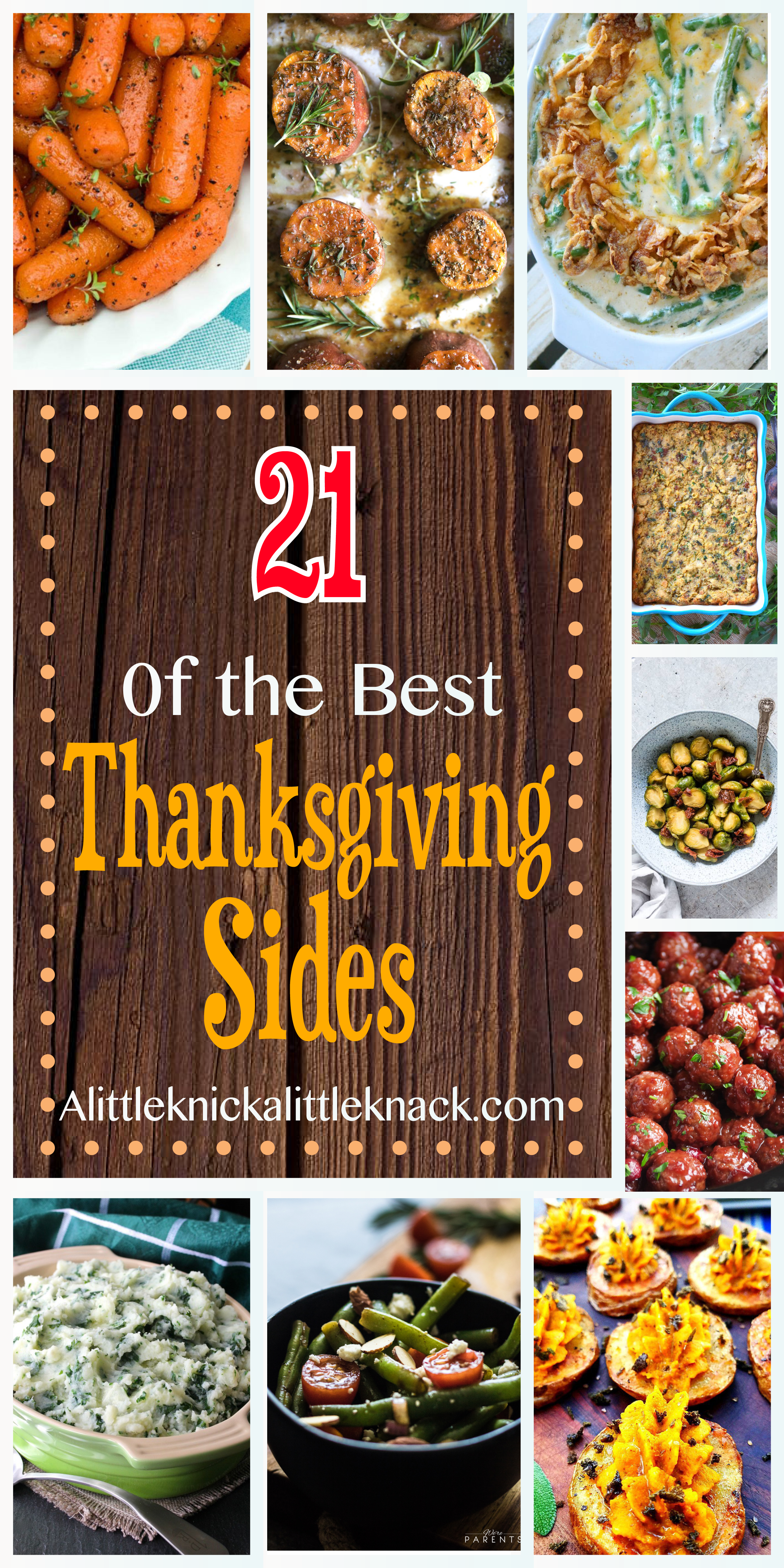 21 crowd pleasing Thanksgiving sides guaranteed to win your mother-in-law over! #thanksgiving