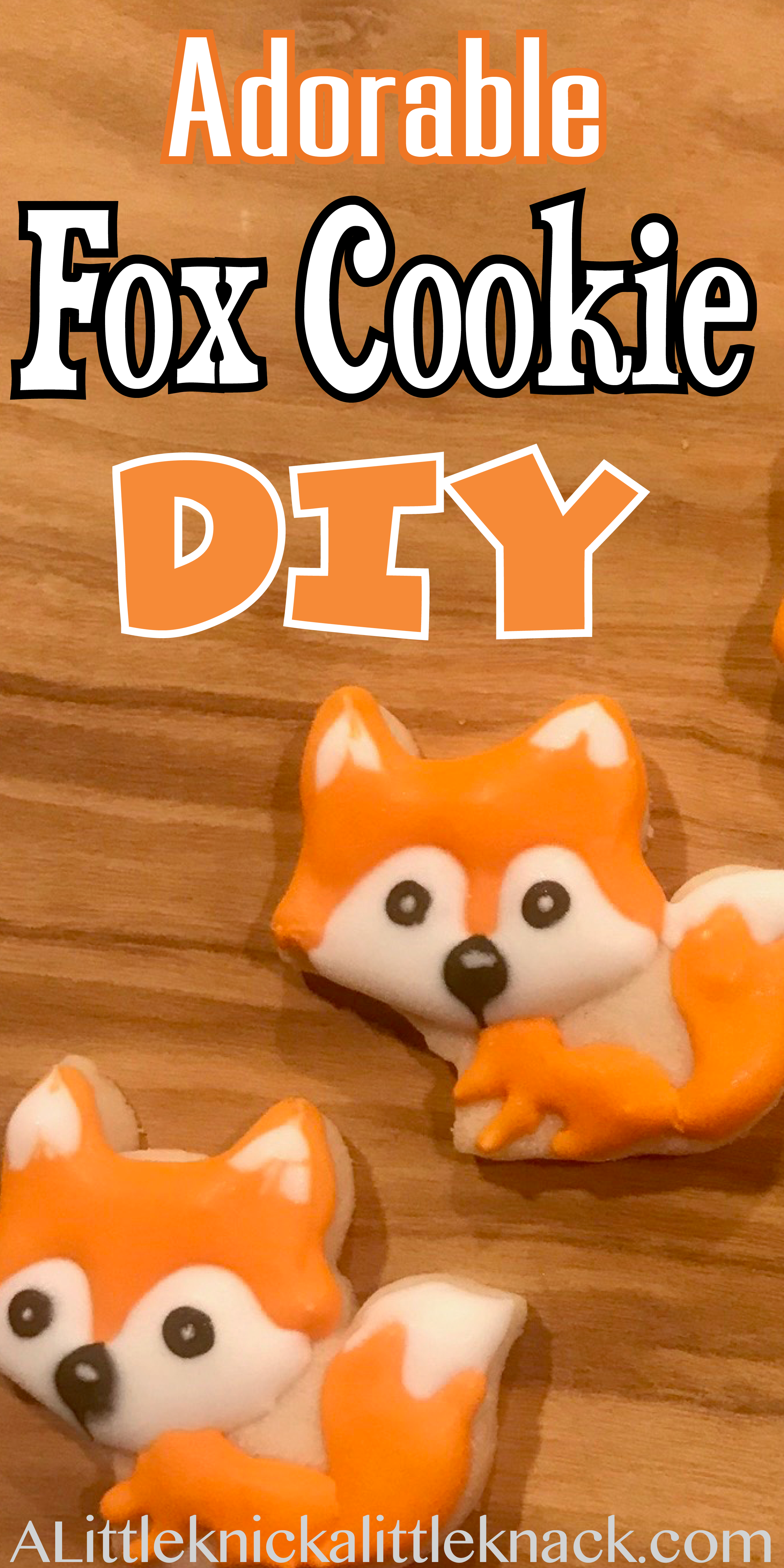 A step by step tutorial on making adorable fox cookies! #fox