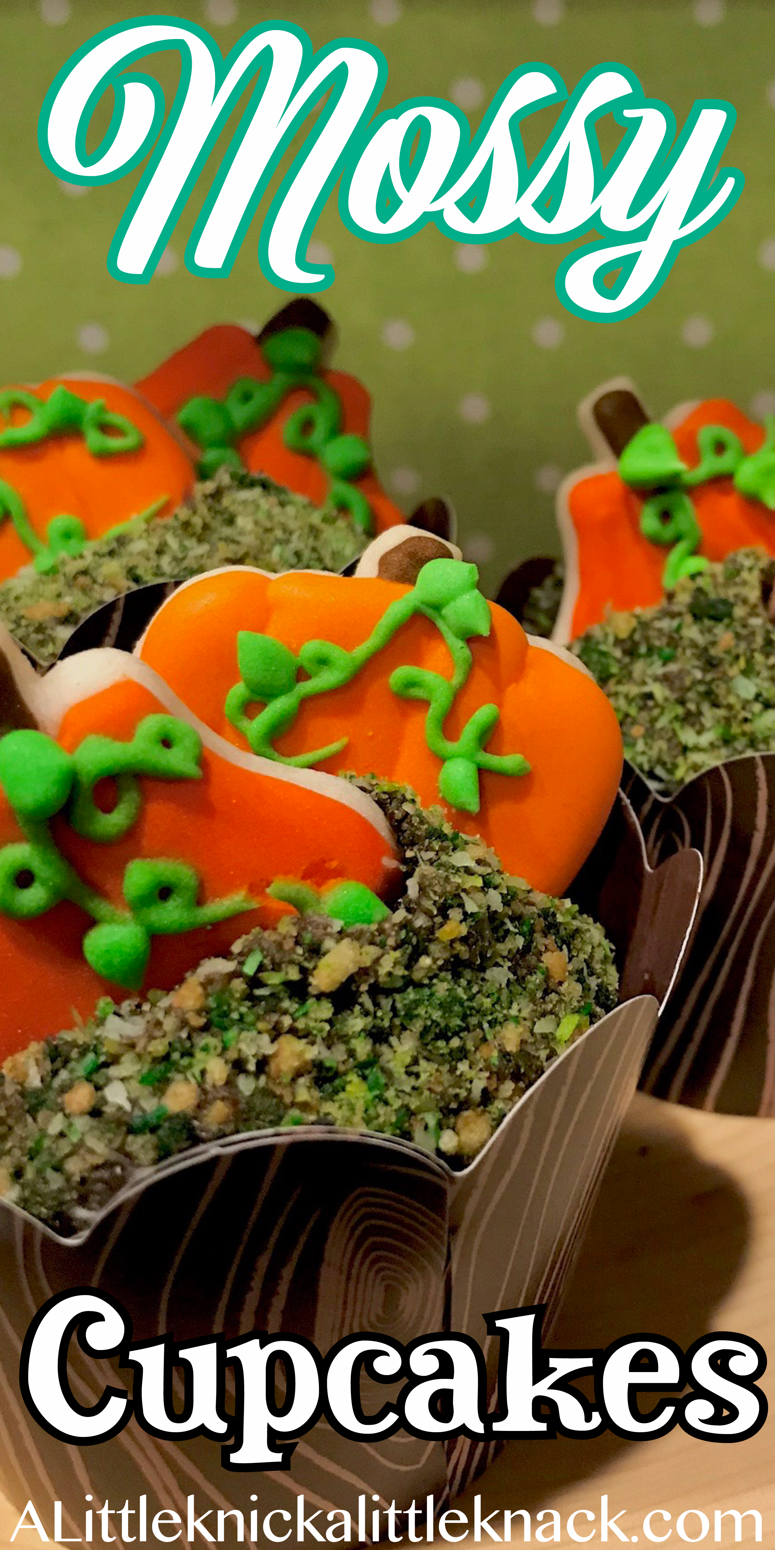 Learn how to make beautiful and delicious mossy cupcakes the easy way! #baking