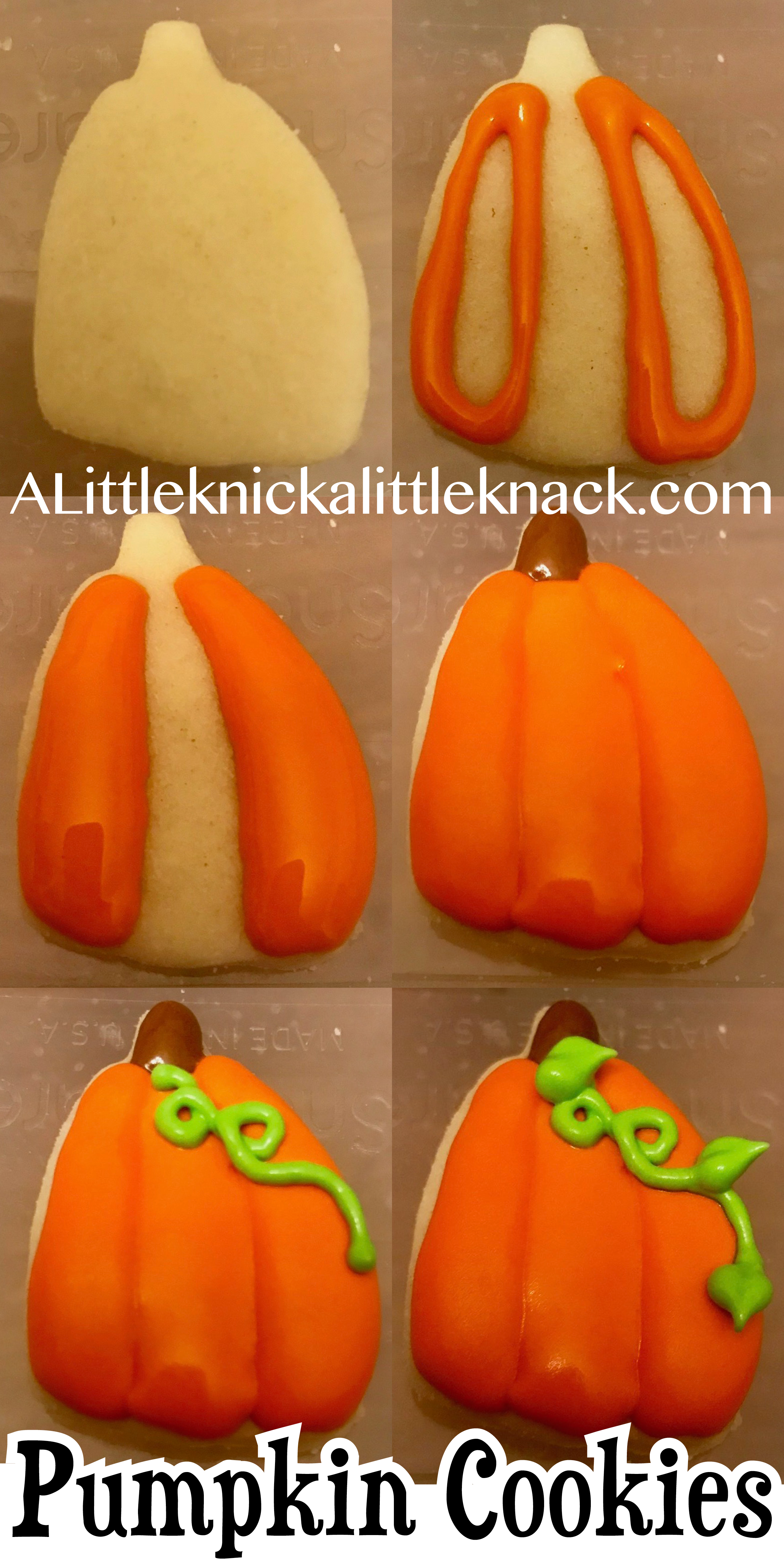 Learn how to make picture perfect pumpkin sugar cookies. # pumpkincookies