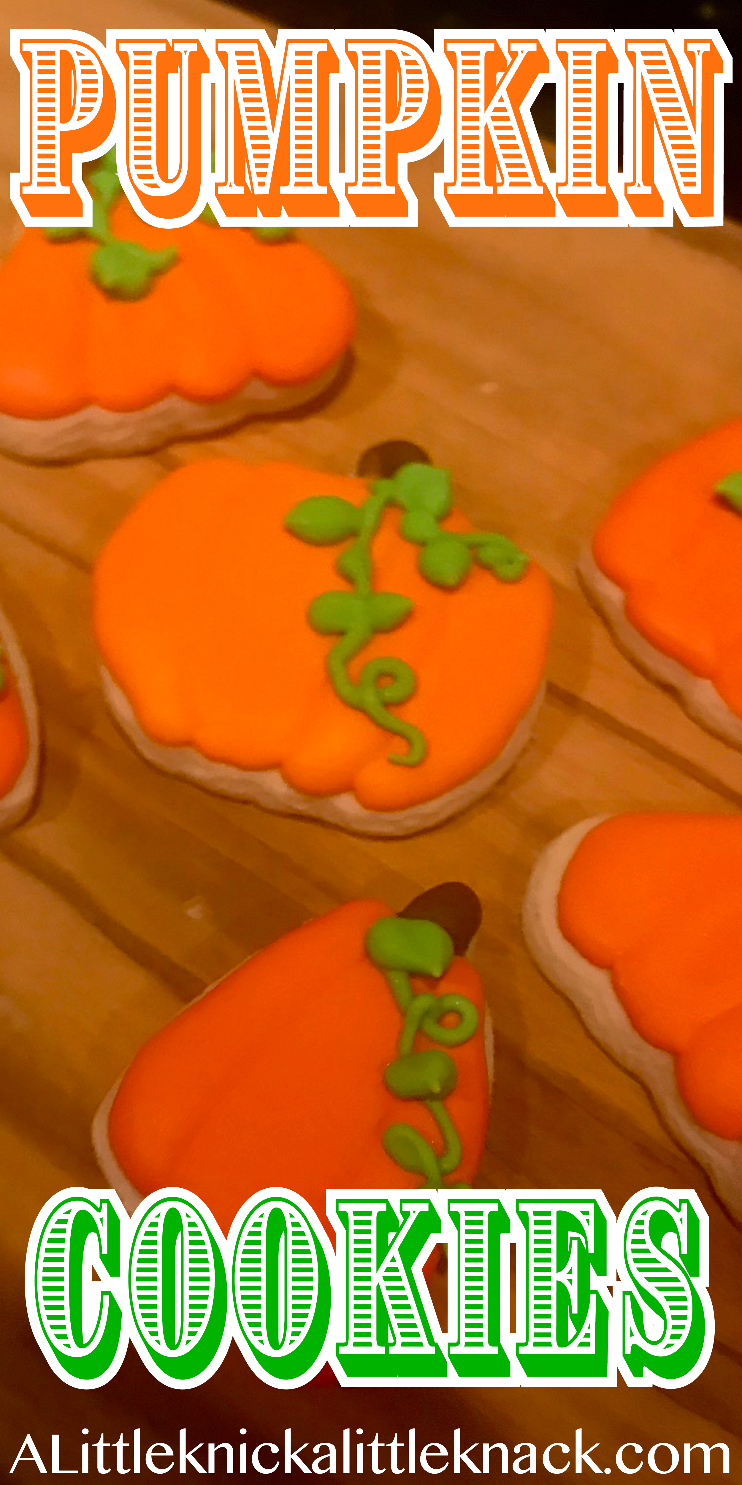 Make pretty and fun pumpkin cookies with this easy how to! #pumpkin
