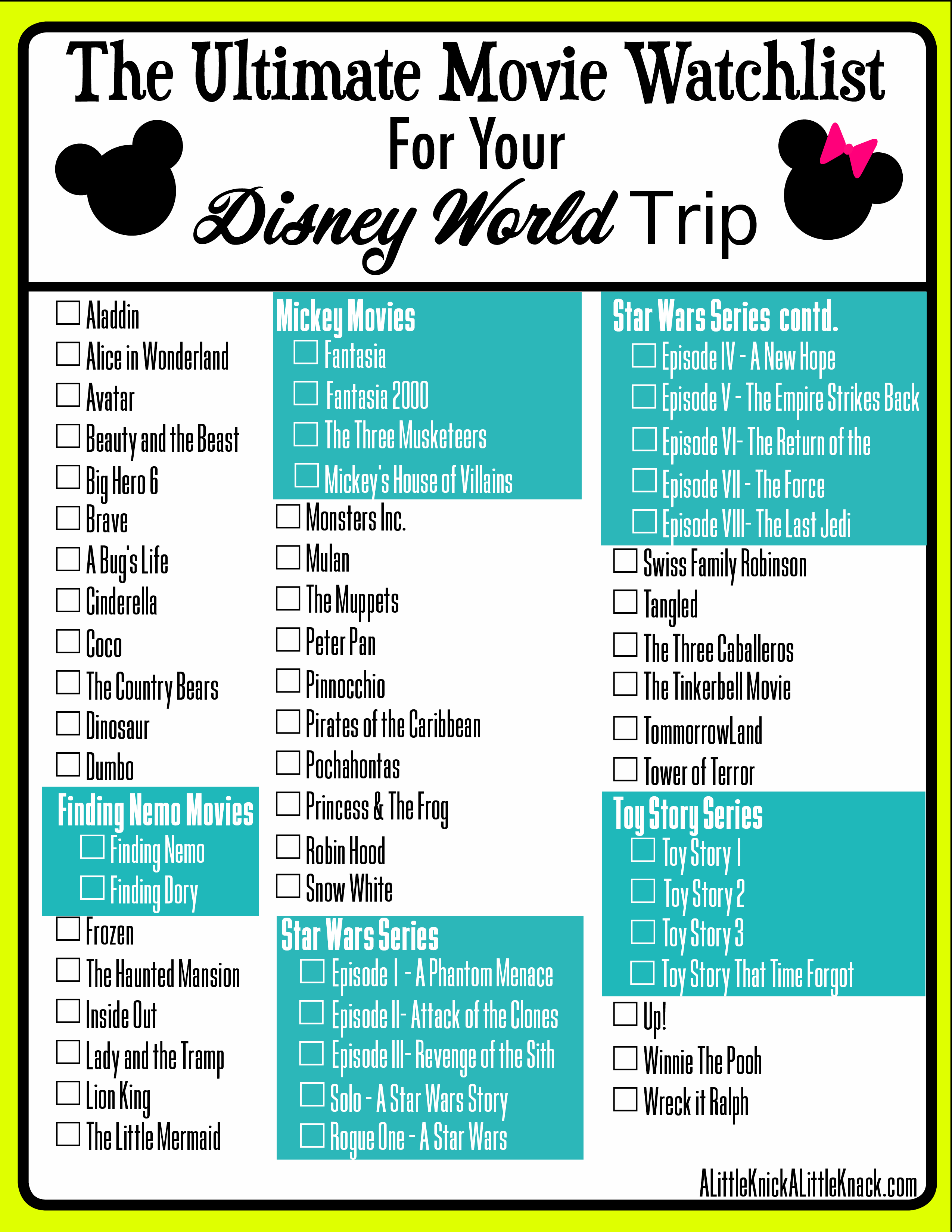 The Ultimate Disney Photo Checklist Will Help You Rem 2294