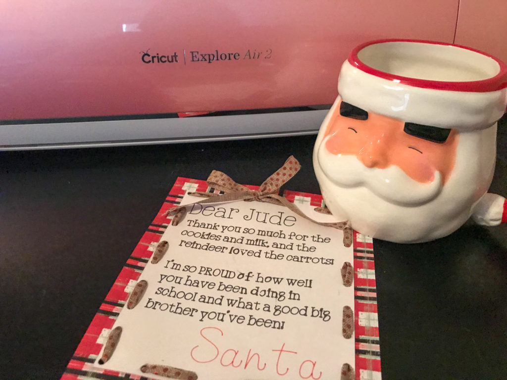 How To Create a Santa Letter Using Your Cricut - A Little Knick a ...