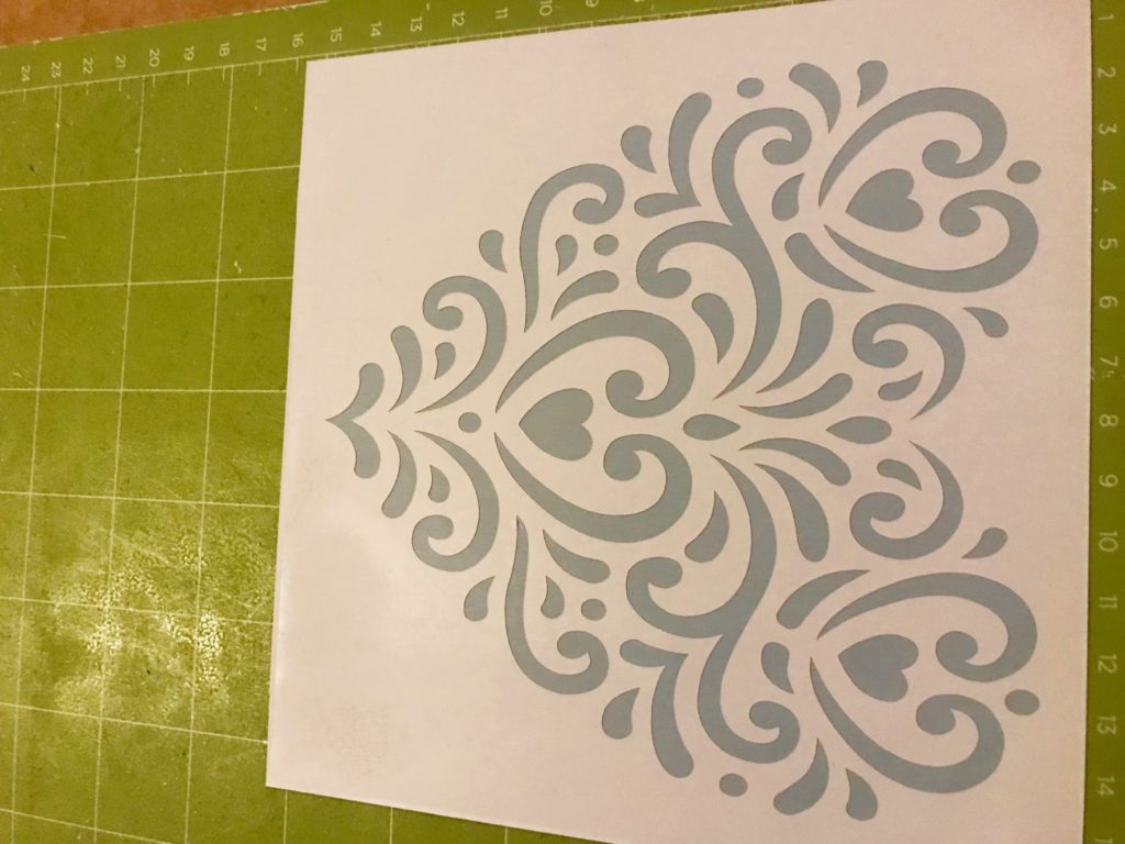 Using Vinyl Stencils on Unfinished Wood - A Little Knick a Little Knack