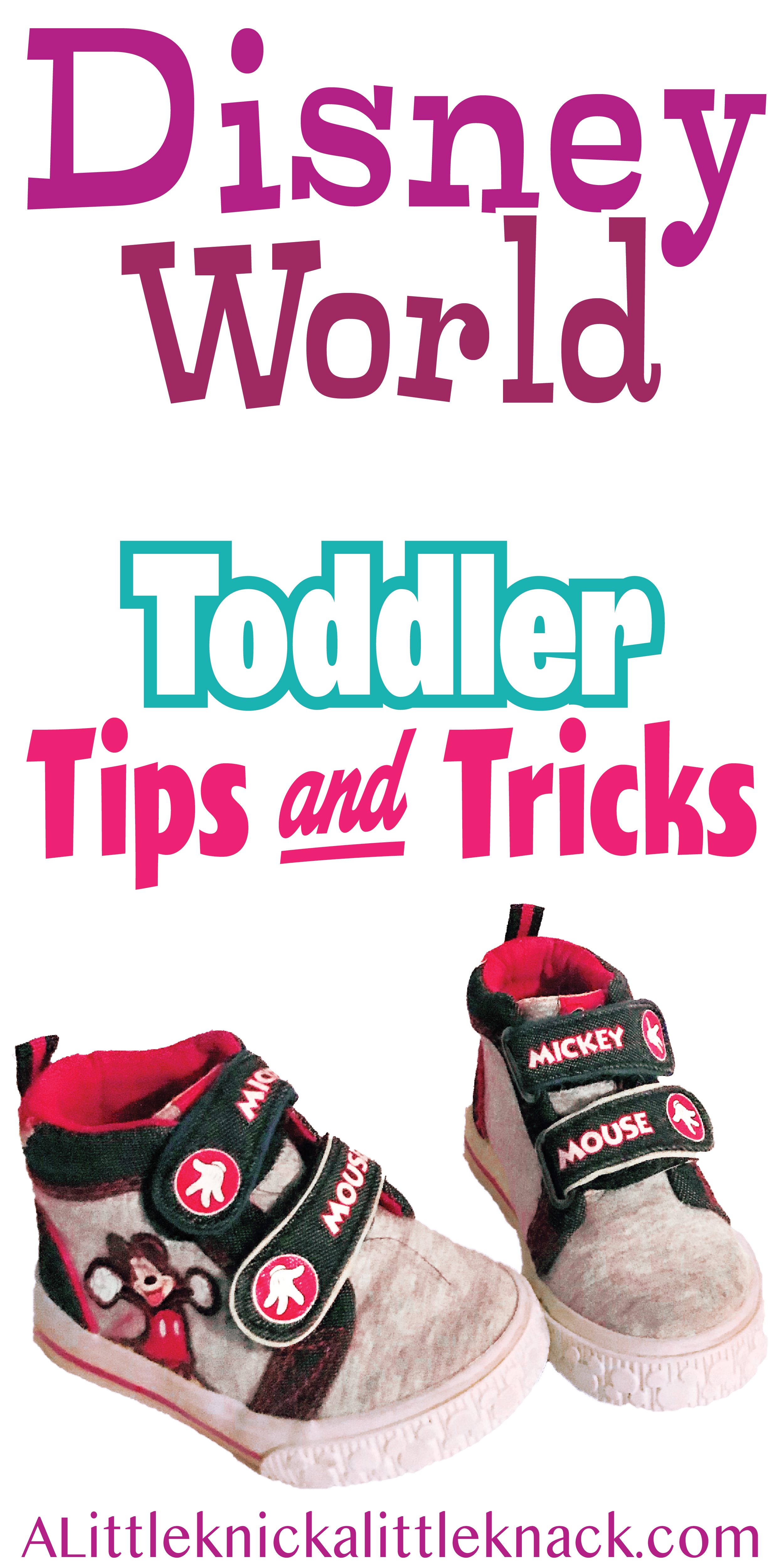 Mickey toddler shoes with a text overlay